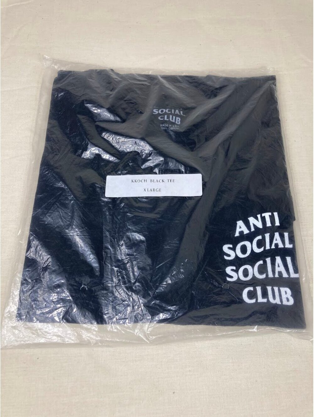 NEW Anti Social Social Club Kkoch Butterfly Tee Black XL